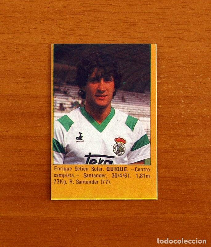 Cartes &agrave; collectionner de Football: Racing de Santander - Quique Seti&eacute;n -Super F&uacute;tbol -Editorial Roll&aacute;n 1984-1985-84-85 -Nunca pegado