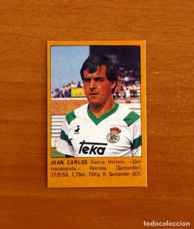 Cromos de f&uacute;tbol: Racing de Santander - Juan Carlos -Super F&uacute;tbol -Editorial Roll&aacute;n 1984-1985-84-85 -Nunca pegado