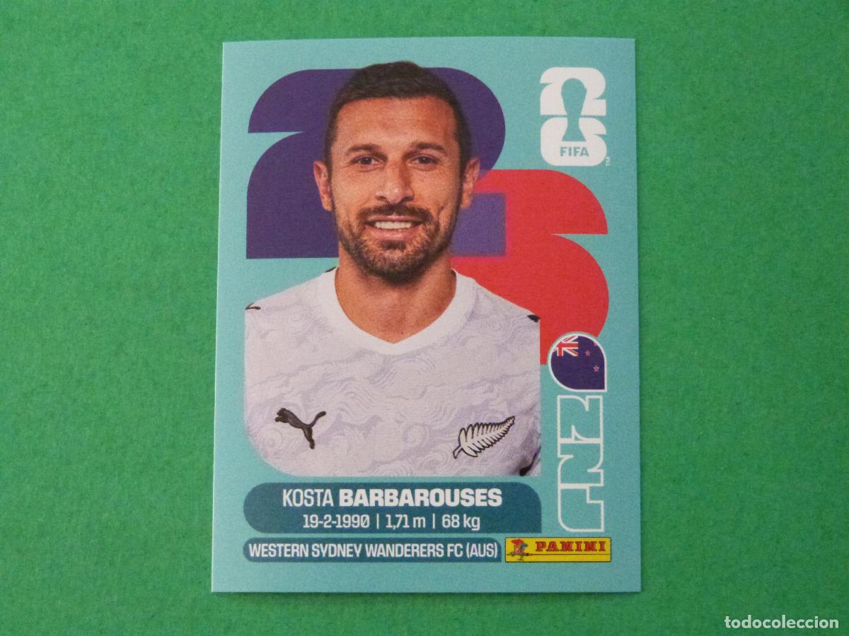 Cromos de f&uacute;tbol: CROMO FUTBOL BARBAROUSES NUEVA ZELANDA SIN PEGAR N&ordm; 20 NZL 20 MUNDIAL 2026 PANINI