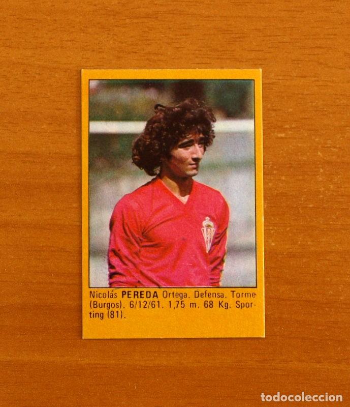 Cromos de f&uacute;tbol: Sporting de Gij&oacute;n - Pereda -Super F&uacute;tbol -Editorial Roll&aacute;n 1984-1985-84-85 -Nunca pegado