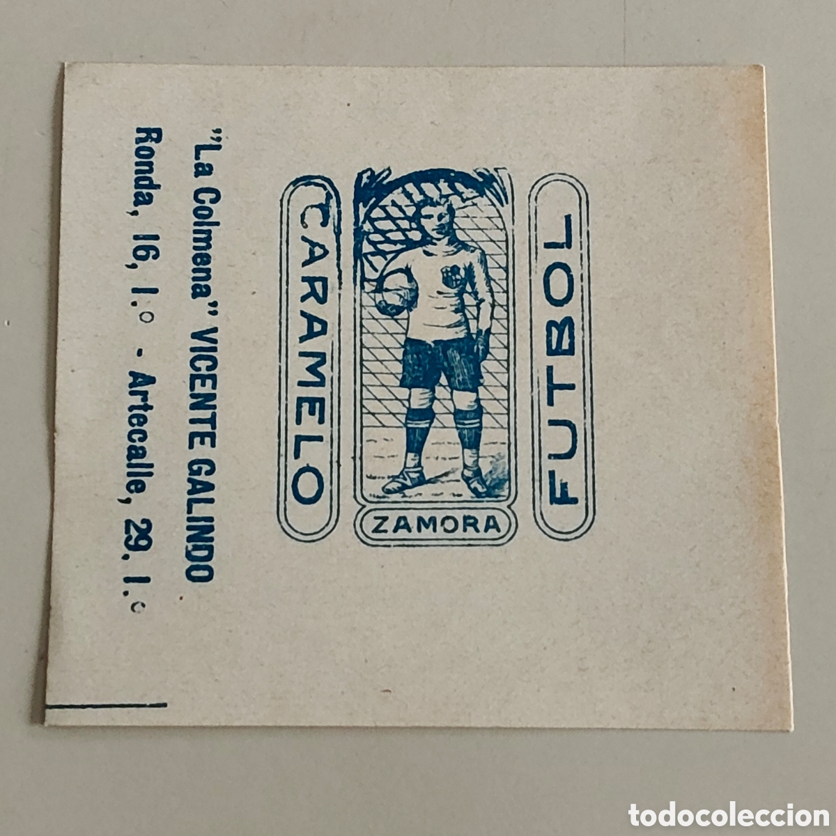 Cartes &agrave; collectionner de Football: Cromo futbol Zamora futbol club Barcelona caramelos La Colmena 1922