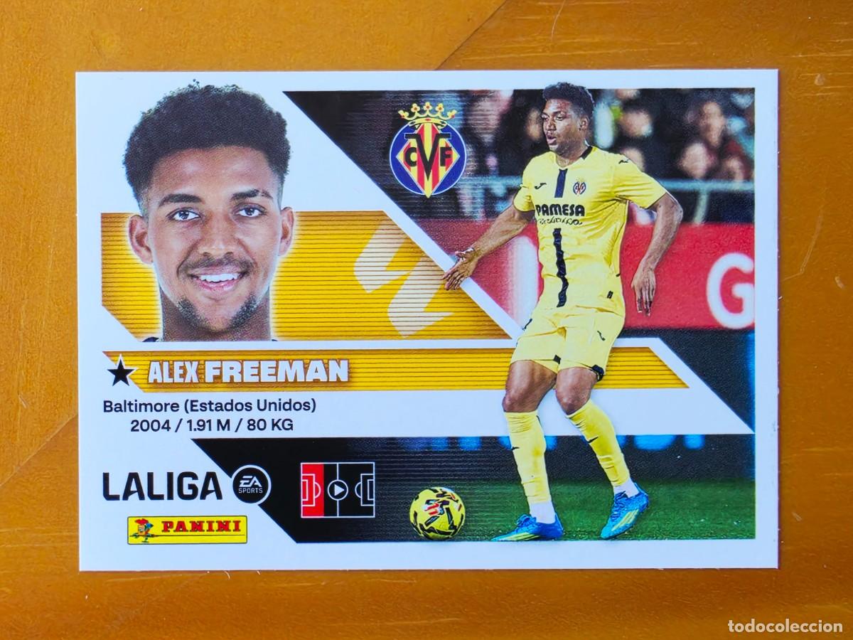 Cromos de f&uacute;tbol: 7B Alex Freeman, Villarreal CF, Panini Ediciones Liga Este 2026 2027 26 27 sin pegar