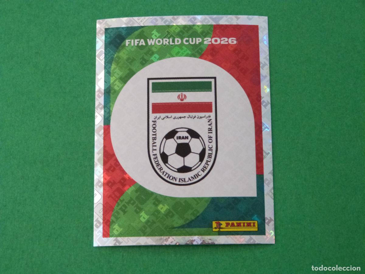 Fu&szlig;ball-Sticker: CROMO FUTBOL ESCUDO IRAN SIN PEGAR N&ordm; 1 IRN 1 MUNDIAL 2026 PANINI