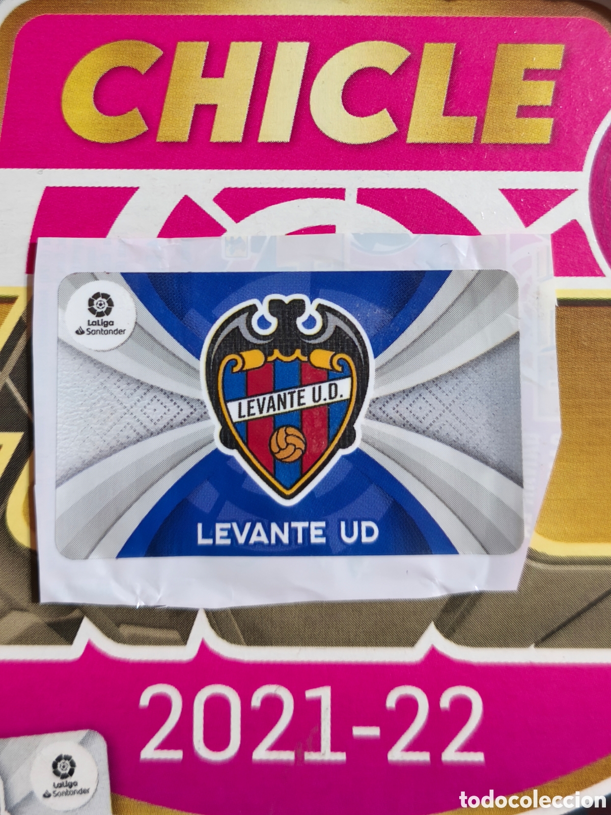 Fu&szlig;ball-Sticker: Escudo Levante chicle liga este 21/22