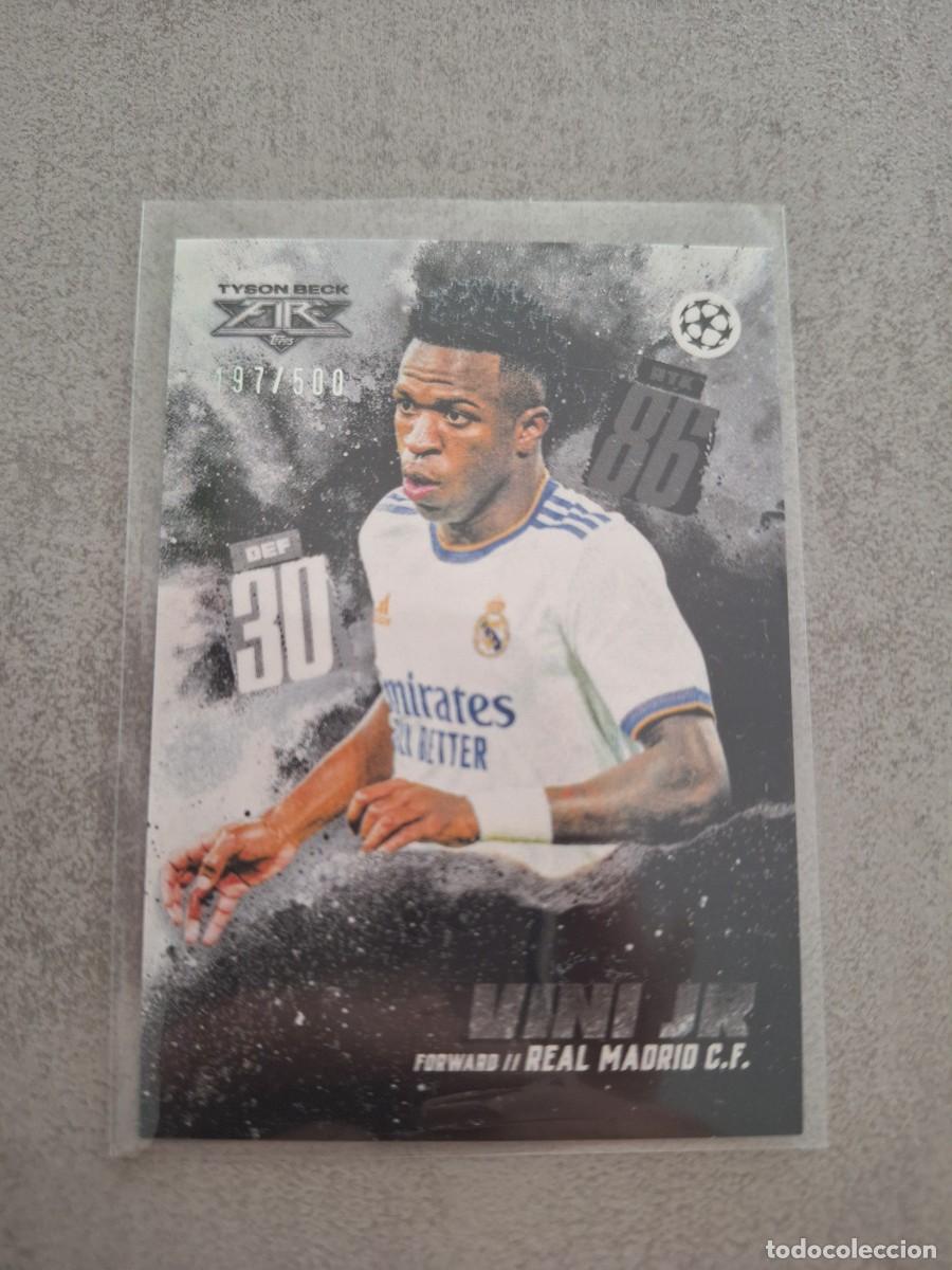 Cromos de f&uacute;tbol: Carta Topps Match Attax 2020 2021 20 21 paralela numerada a 500 Vinicius Jr Real Madrid