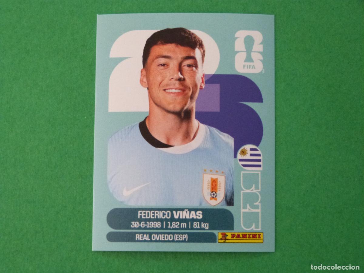 Cromos de f&uacute;tbol: CROMO FUTBOL VI&Ntilde;AS URUGUAY SIN PEGAR N&ordm; 18 URU 18 MUNDIAL 2026 PANINI