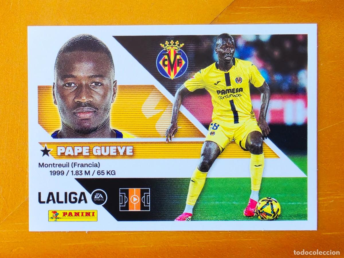 Cromos de f&uacute;tbol: 11 Pape Gueye, Villarreal CF, Panini Ediciones Liga Este 2026 2027 26 27 sin pegar