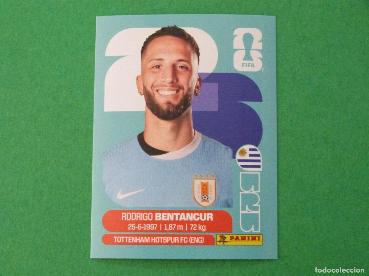 Cromos de f&uacute;tbol: CROMO FUTBOL BENTANCUR URUGUAY SIN PEGAR N&ordm; 12 URU 12 MUNDIAL 2026 PANINI