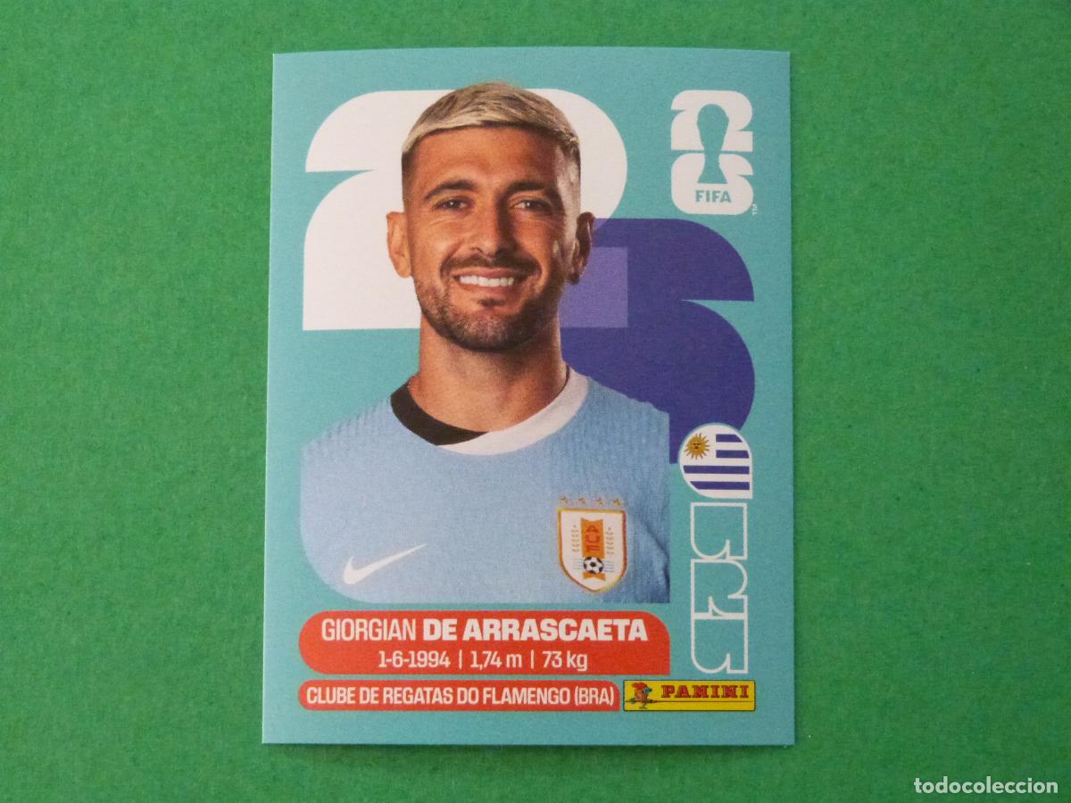 Cromos de f&uacute;tbol: CROMO FUTBOL DE ARRASCAETA URUGUAY SIN PEGAR N&ordm; 11 URU 11 MUNDIAL 2026 PANINI