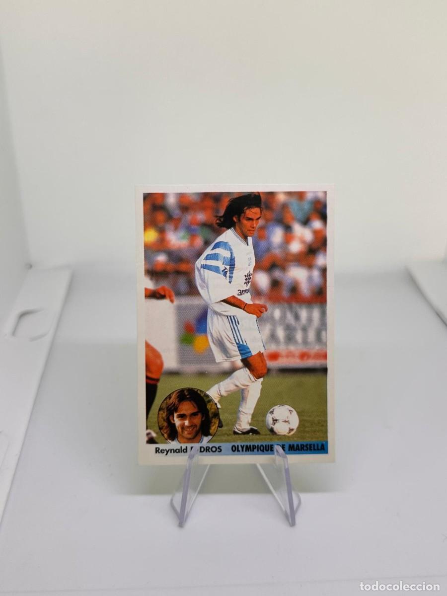 Cartes &agrave; collectionner de Football: Reynald Pedros 305 Olympique de Marsella Los Mejores Equipos de Europa 96 97 1996 1997 sin pegar