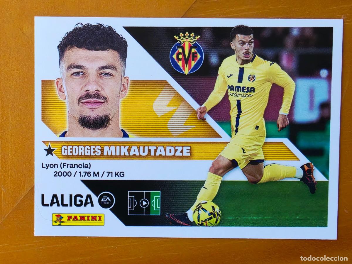 Cromos de f&uacute;tbol: 19 Georges Mikautadze, Villarreal CF, Panini Ediciones Liga Este 2026 2027 26 27 sin pegar
