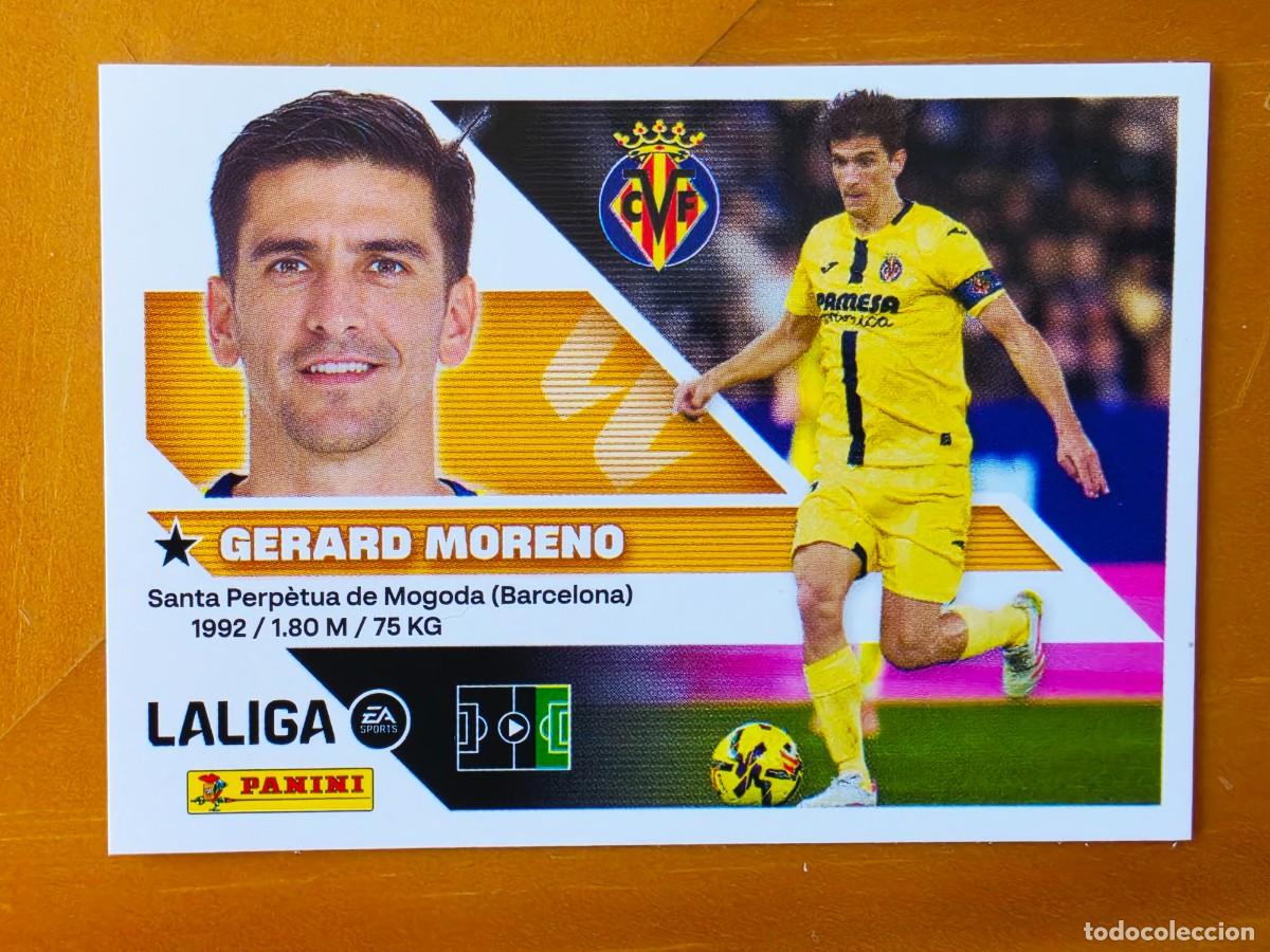 Cromos de f&uacute;tbol: 20 Gerard Moreno, Villarreal CF, Panini Ediciones Liga Este 2026 2027 26 27 sin pegar
