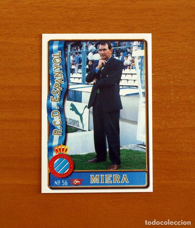 Cromos de f&uacute;tbol: R.C.D. Espa&ntilde;ol-Espanyol -N&ordm; 56 Miera -&Uacute;ltima Hora-Mundicromo Las Fichas de la Liga 1996-1997-96-97