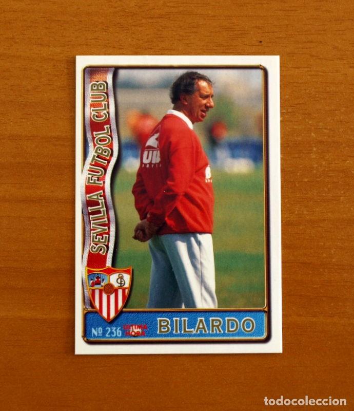 Figurine di Calcio: Sevilla -N&ordm; 236 Bilardo -&Uacute;ltima Hora -Mundicromo Las Fichas de la Liga de F&uacute;tbol 1996-1997-96-97