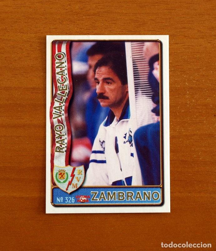 Figurine di Calcio: Rayo Vallecano -N&ordm; 326 Zambrano -UH -Mundicromo Las Fichas de la Liga de F&uacute;tbol 1996-1997-96-97