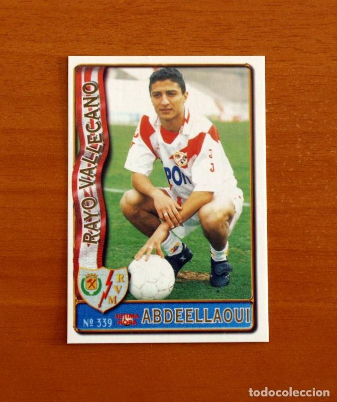 Cromos de f&uacute;tbol: Rayo Vallecano -N&ordm; 339 Abdeellaoui -UH -Mundicromo Las Fichas de la Liga de F&uacute;tbol 1996-1997-96-97