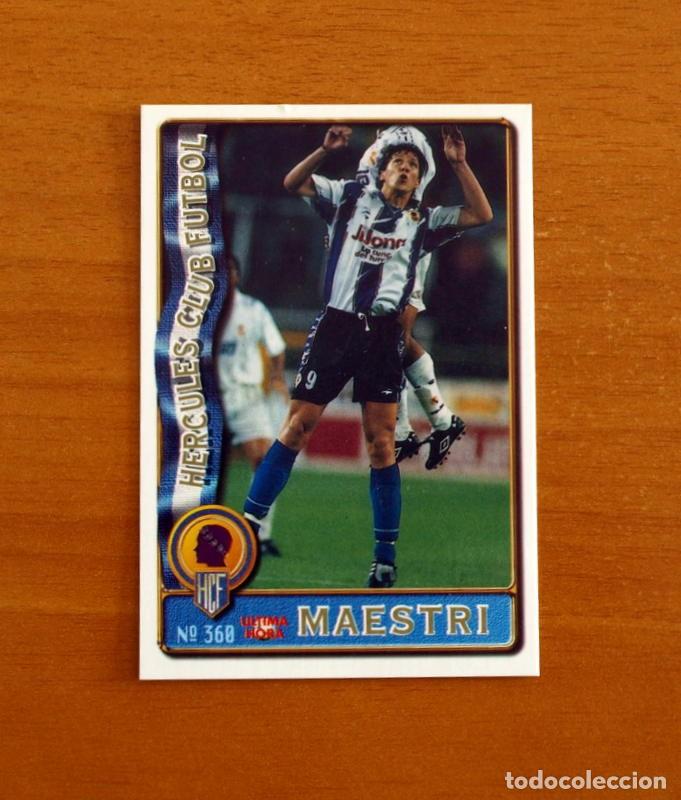 Cromos de f&uacute;tbol: H&eacute;rcules -N&ordm; 360 Maestri -&Uacute;ltima Hora -Mundicromo Las Fichas de la Liga de F&uacute;tbol 1996-1997-96-97