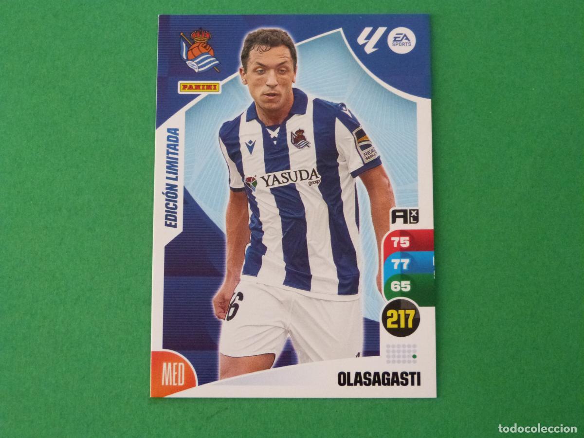 Cromos de f&uacute;tbol: TRADING CARD FUTBOL OLASAGASTI REAL SOCIEDAD EDICION LIMITADA LIGA ADRENALYN 2024-2025/24-25 PANINI