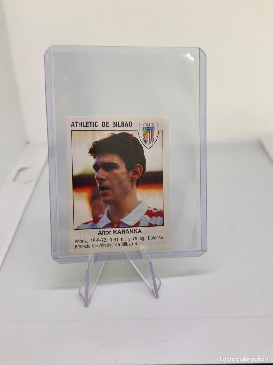 Cromos de f&uacute;tbol: Karanka Ultima Incorporacion Fichaje Athletic de Bilbao Panini Futbol 93 94 1993 1994 sin pegar