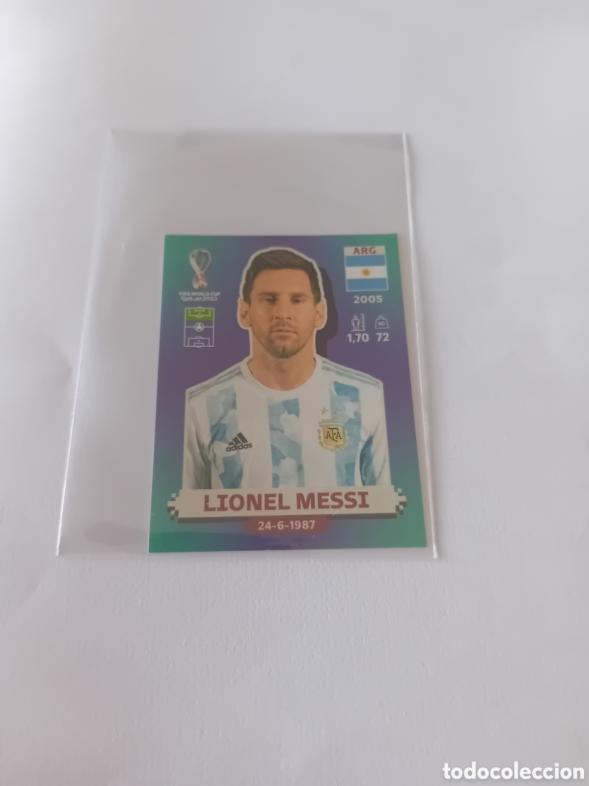 Cromos de f&uacute;tbol: Messi ARG 20 Argentina Mundial World Cup Qatar 22 2022 Panini Nuevo