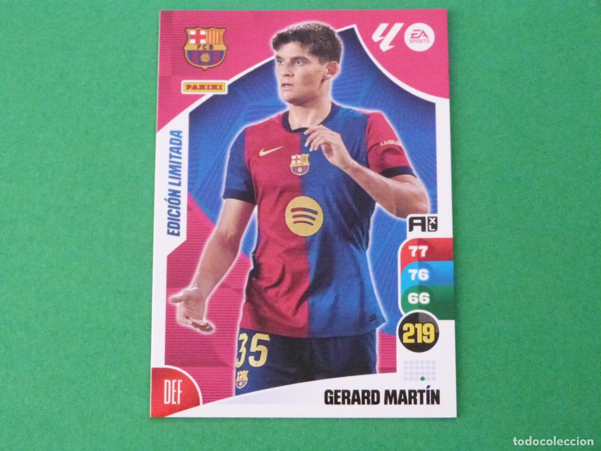 Cromos de f&uacute;tbol: TRADING CARD FUTBOL GERARD MARTIN F.C. BARCELONA ED. LIMITADA LIGA ADRENALYN 2024-2025/24-25 PANINI