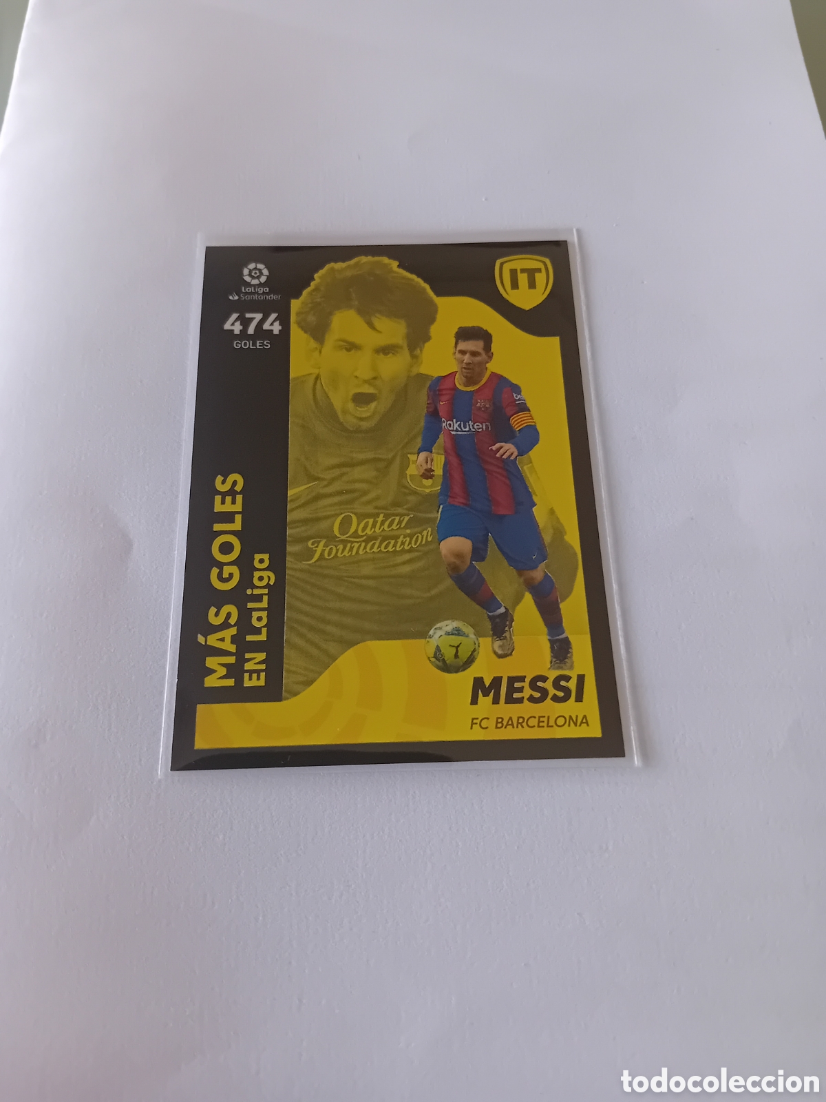 Cromos de f&uacute;tbol: Messi La isla del tesoro N&deg;3 M&aacute;s goles en Liga Barcelona 21 22 2021 2022 Este Panini Nuevo
