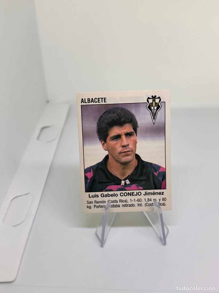 Cromos de f&uacute;tbol: Conejo 361 Fichaje Albacete Panini Futbol 93 94 1993 1994 sin pegar