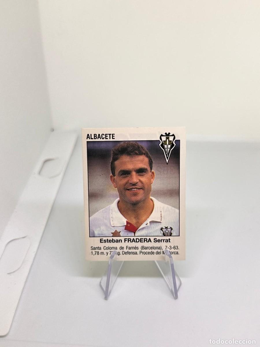 Cromos de f&uacute;tbol: Fradera 362 Fichaje Albacete Panini Futbol 93 94 1993 1994 sin pegar