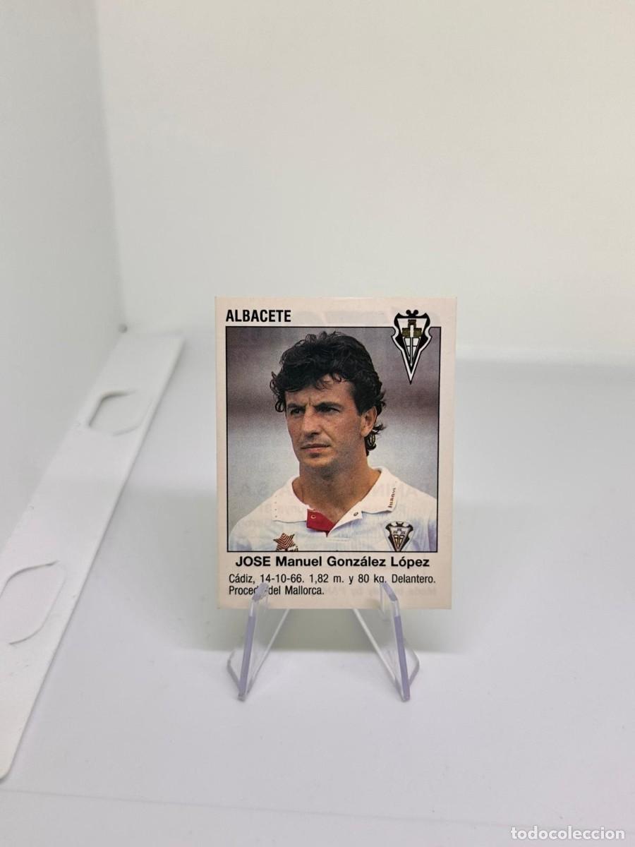 Cromos de f&uacute;tbol: Jose Manuel Gonzalez 363 Fichaje Albacete Panini Futbol 93 94 1993 1994 sin pegar