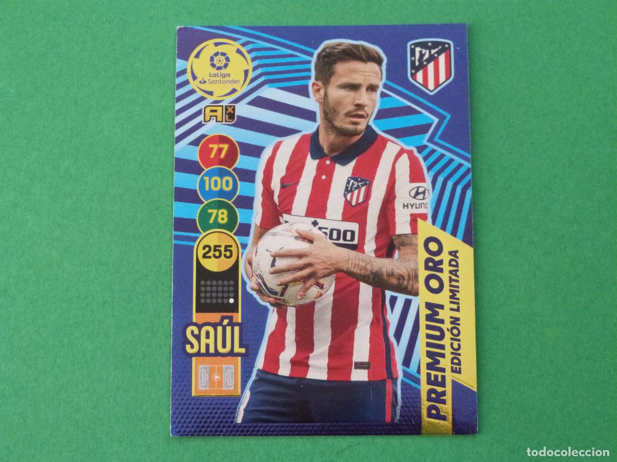 Cromos de f&uacute;tbol: TRADING CARD FUTBOL SAUL ATLETICO DE MADRID ED. LIMITADA LIGA ADRENALYN 2020-2021/20-21 PANINI
