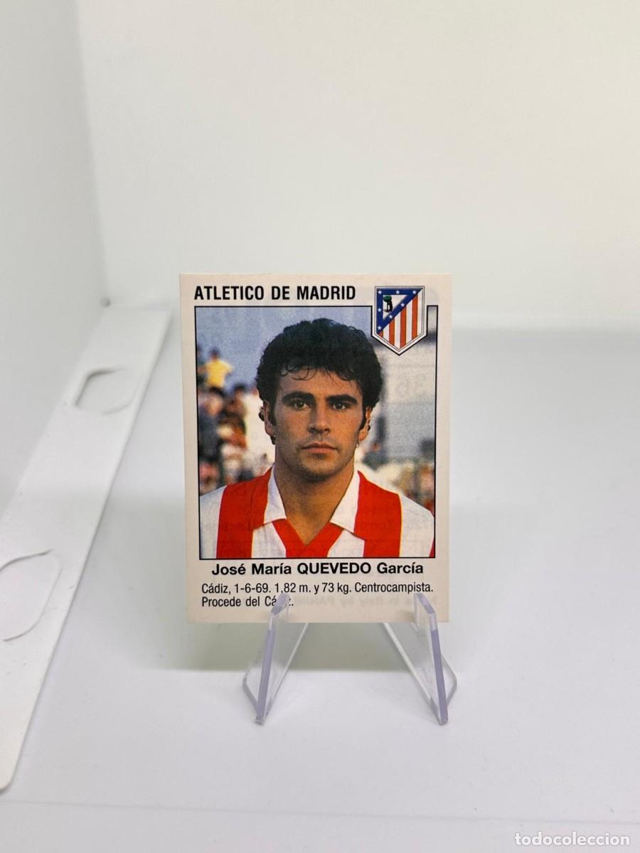 Cromos de f&uacute;tbol: Quevedo 367 Fichaje Atletico de Madrid Panini Futbol 93 94 1993 1994 sin pegar