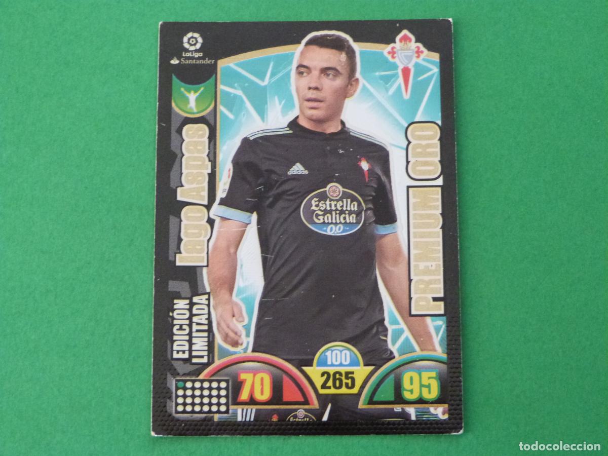 Cromos de f&uacute;tbol: TRADING CARD FUTBOL IAGO ASPAS CELTA DE VIGO ED. LIMITADA LIGA ADRENALYN XL 2017-2018/17-18 PANINI