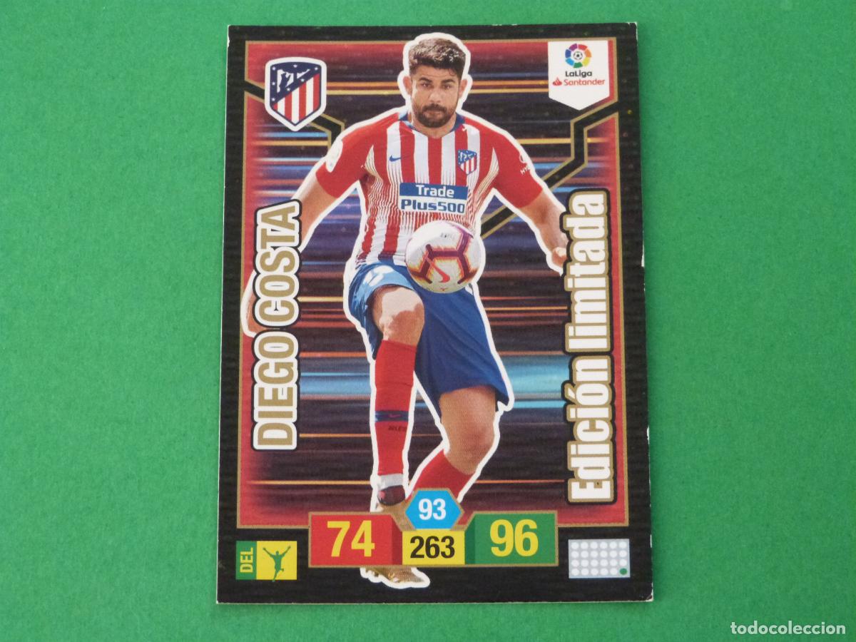Cromos de f&uacute;tbol: TRADING CARD FUTBOL DIEGO COSTA ATLETICO DE MADRID LIMITADA LIGA ADRENALYN XL 2018-2019/18-19 PANINI