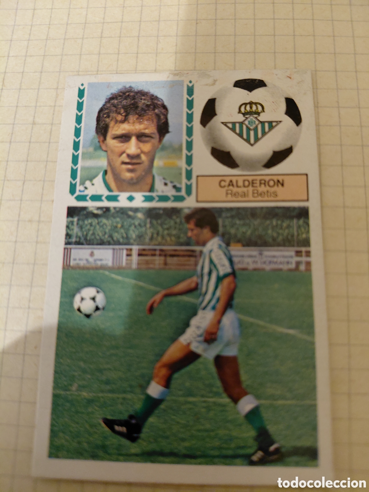 Cromos de f&uacute;tbol: CALDERON, ULTIMOS FICHAJES 28. LIGA ESTE 83 84. DESPEGADO.