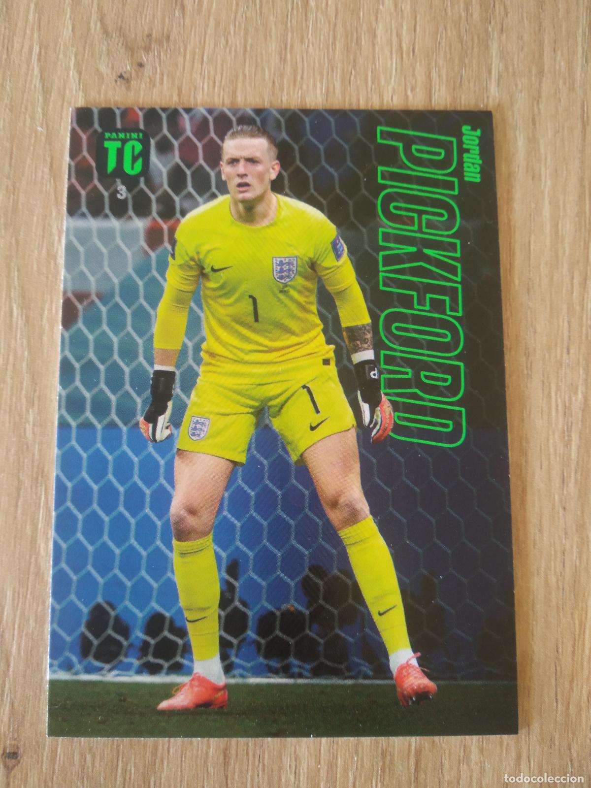 Cromos de f&uacute;tbol: 3 PICKFORD INGLATERRA CROMO TARJETA FUTBOL PANINI TOP CLASS 2023