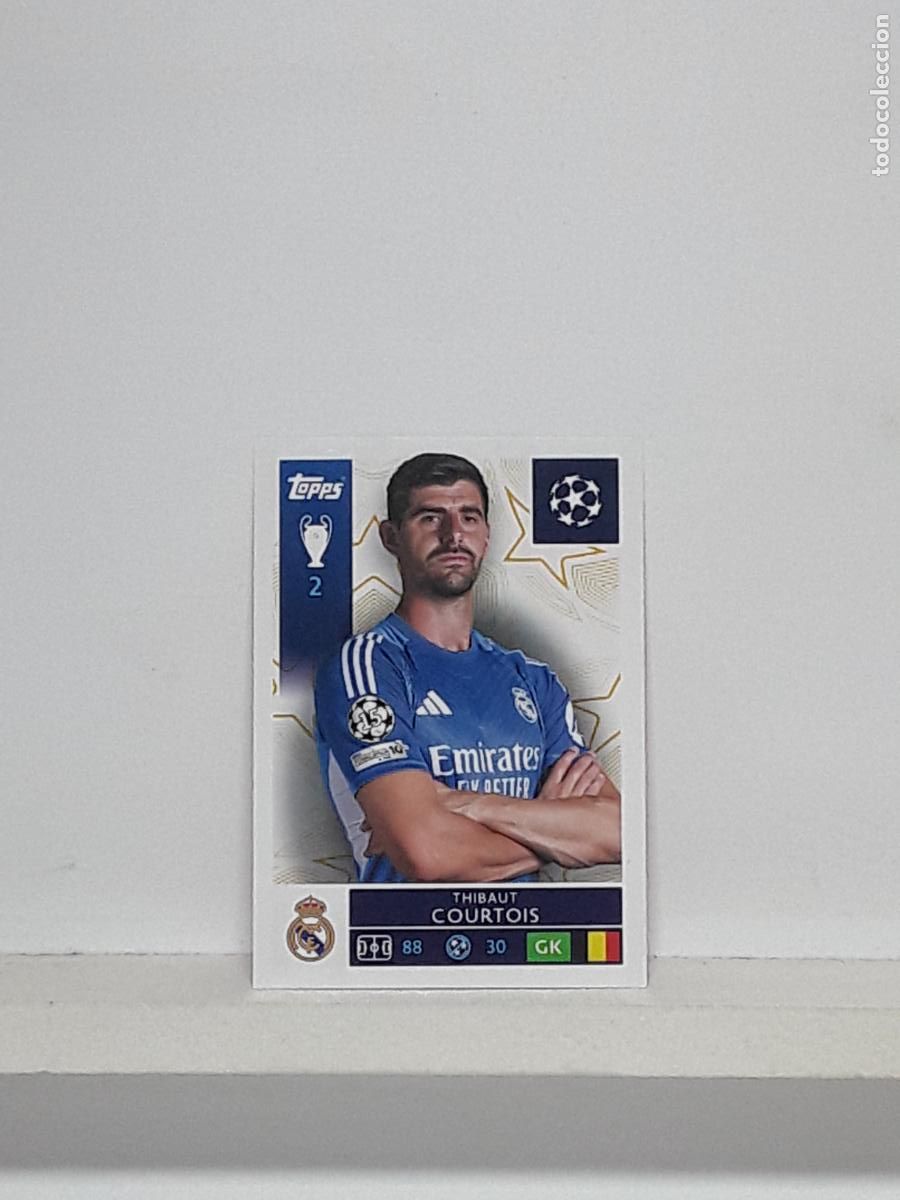Cromos de f&uacute;tbol: CHAMPIONS STICKER 2025 2026 25 26 ALBUM TOPPS LEAGUE N 384 REAL MADRID THIBAUT COURTOIS