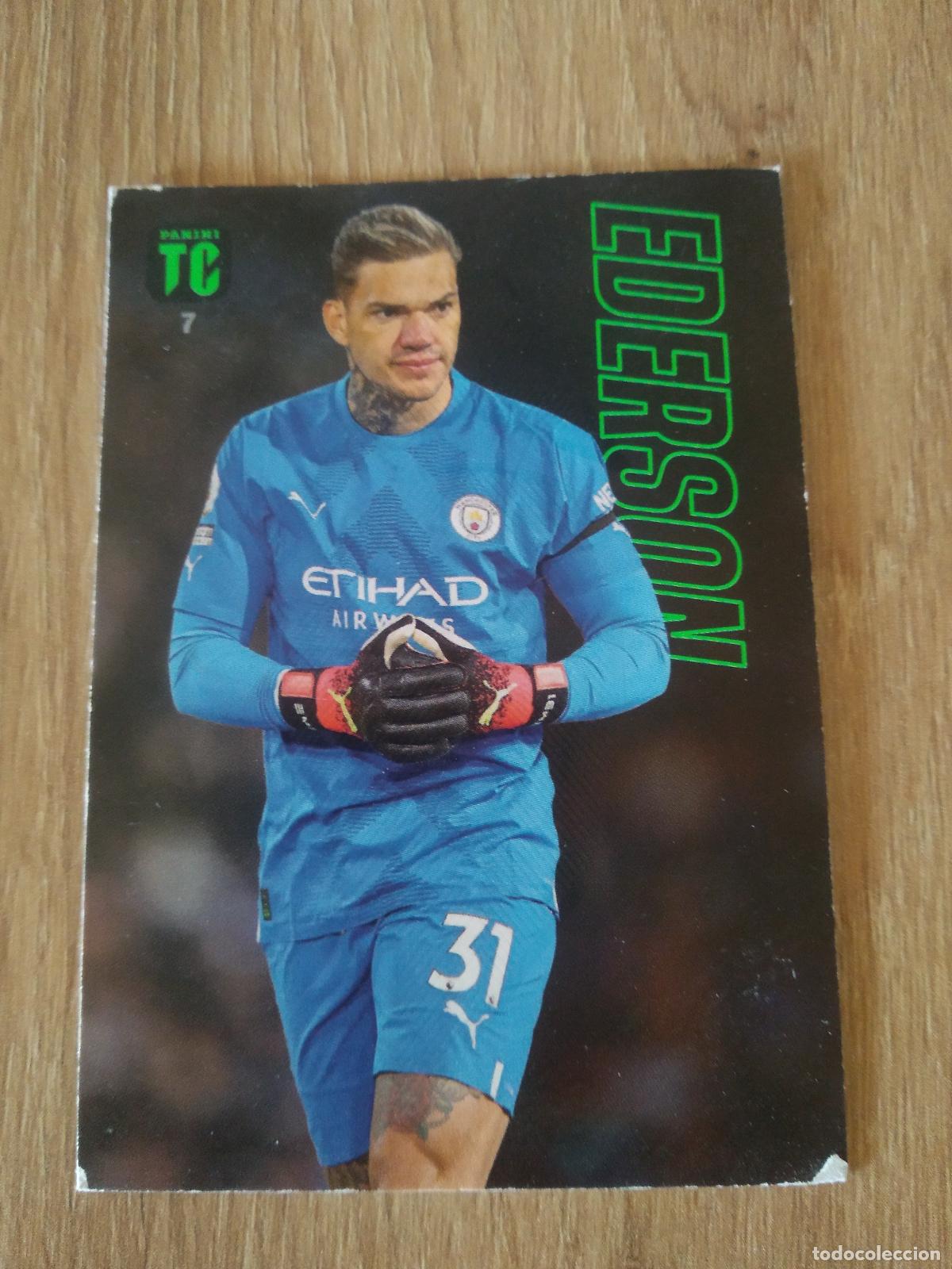 Cromos de f&uacute;tbol: 7 EDERSON MANCHESTER CITY CROMO TARJETA FUTBOL PANINI TOP CLASS 2023