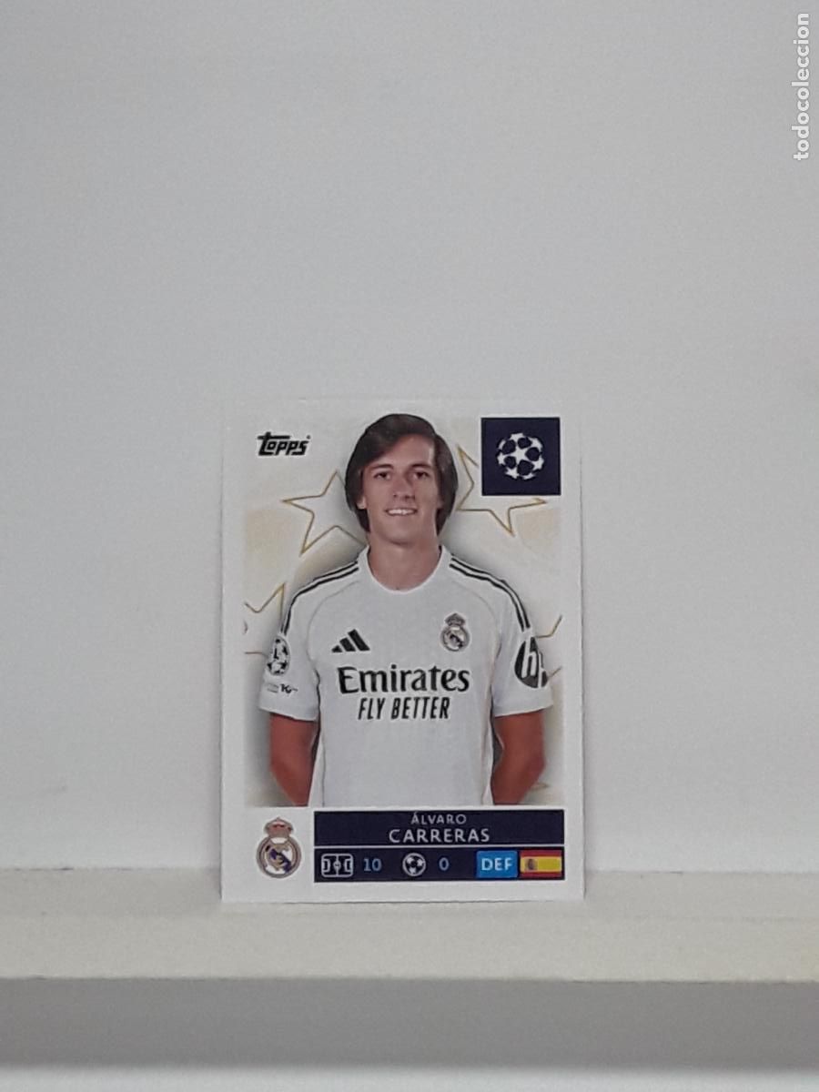 Cromos de f&uacute;tbol: CHAMPIONS STICKER 2025 2026 25 26 ALBUM TOPPS LEAGUE N 387 REAL MADRID ALVARO CARRERAS