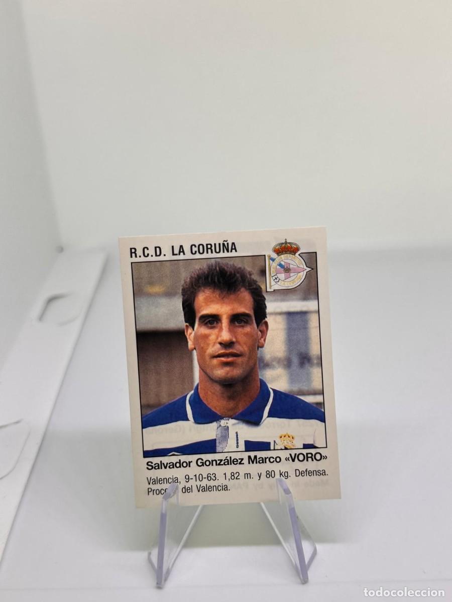 Cromos de f&uacute;tbol: Voro 376 Fichaje La Coru&ntilde;a Panini Futbol 93 94 1993 1994 sin pegar