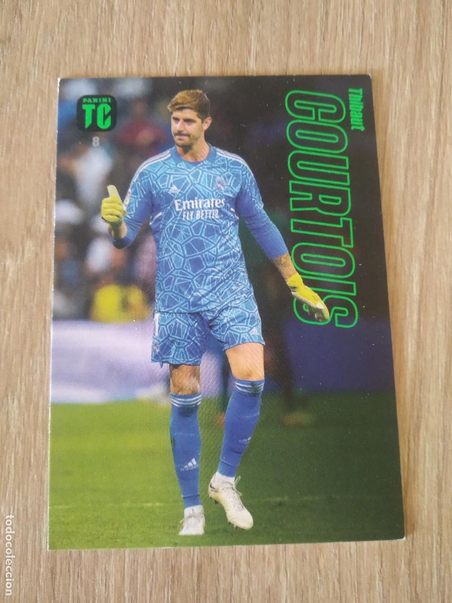 Cromos de f&uacute;tbol: 8 COURTOIS REAL MADRID CROMO TARJETA FUTBOL PANINI TOP CLASS 2023