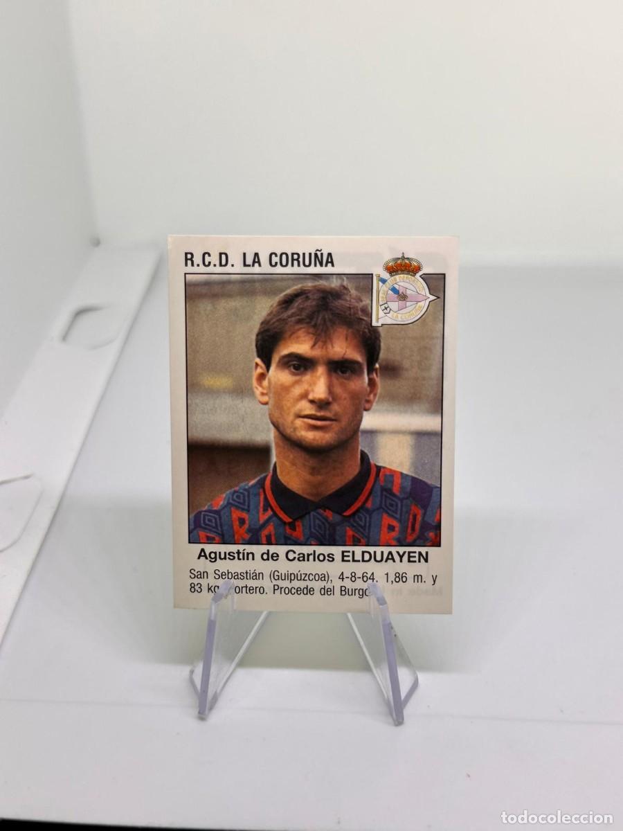 Cromos de f&uacute;tbol: Elduayen 381 Fichaje La Coru&ntilde;a Panini Futbol 93 94 1993 1994 sin pegar