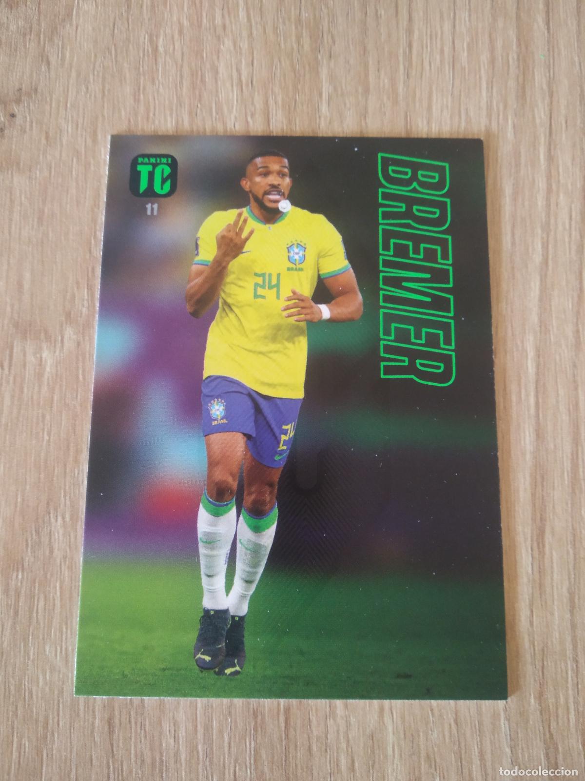 Cromos de f&uacute;tbol: 11 BREMER BRASIL CROMO TARJETA FUTBOL PANINI TOP CLASS 2023