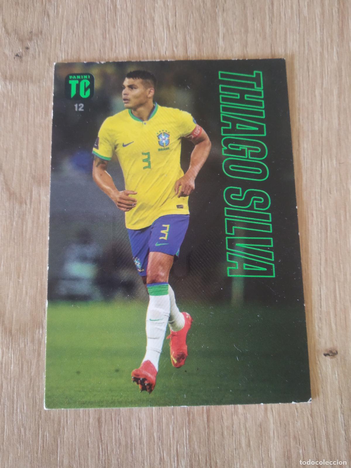 Cromos de f&uacute;tbol: 12 THIAGO SILVA BRASIL CROMO TARJETA FUTBOL PANINI TOP CLASS 2023
