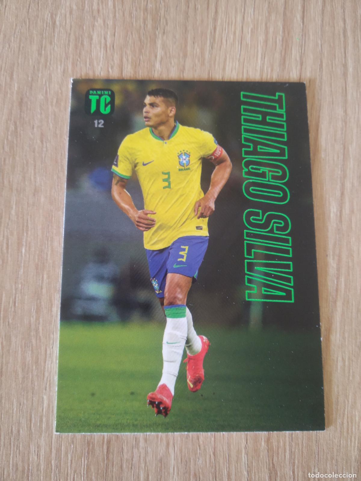 Cromos de f&uacute;tbol: 12 THIAGO SILVA BRASIL CROMO TARJETA FUTBOL PANINI TOP CLASS 2023