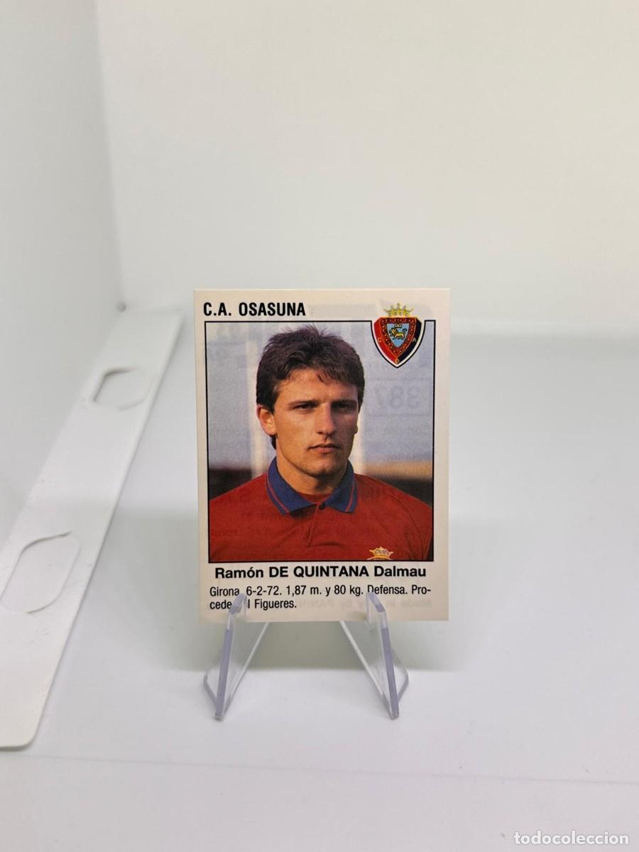 Cromos de f&uacute;tbol: Quintana 387 Fichaje Osasuna Panini Futbol 93 94 1993 1994 sin pegar