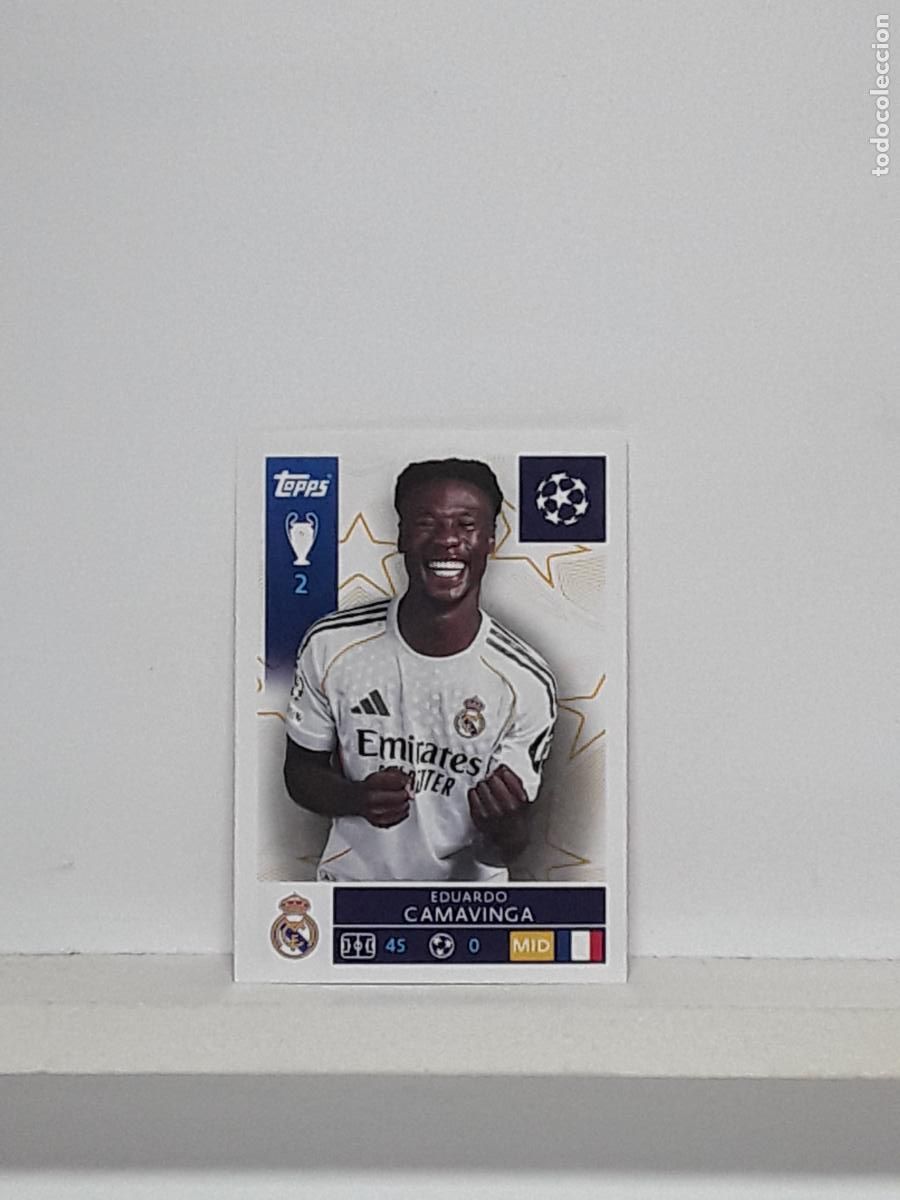 Cromos de f&uacute;tbol: CHAMPIONS STICKER 2025 2026 25 26 ALBUM TOPPS LEAGUE N 392 REAL MADRID EDUARDO CAMAVINGA