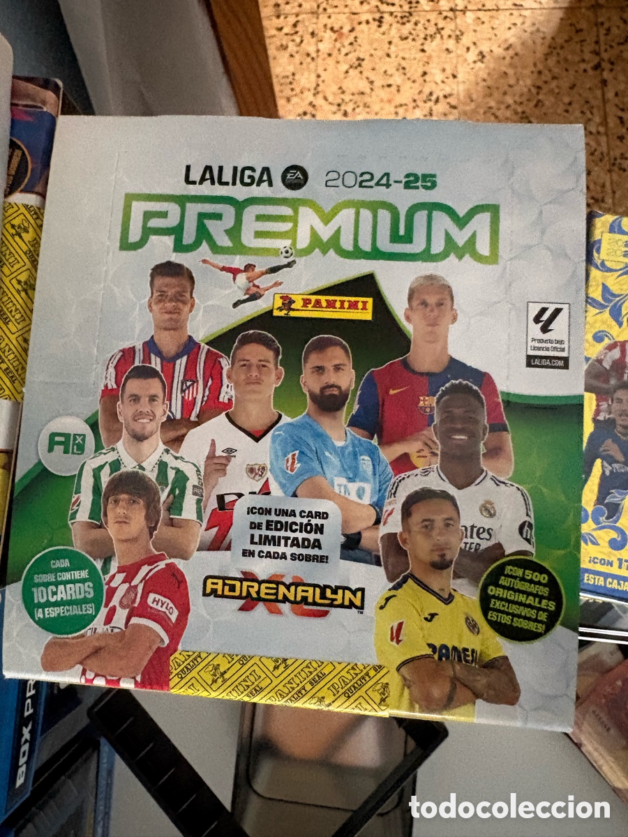 Cromos de f&uacute;tbol: Caja premium 2024-2025 adrenalyn