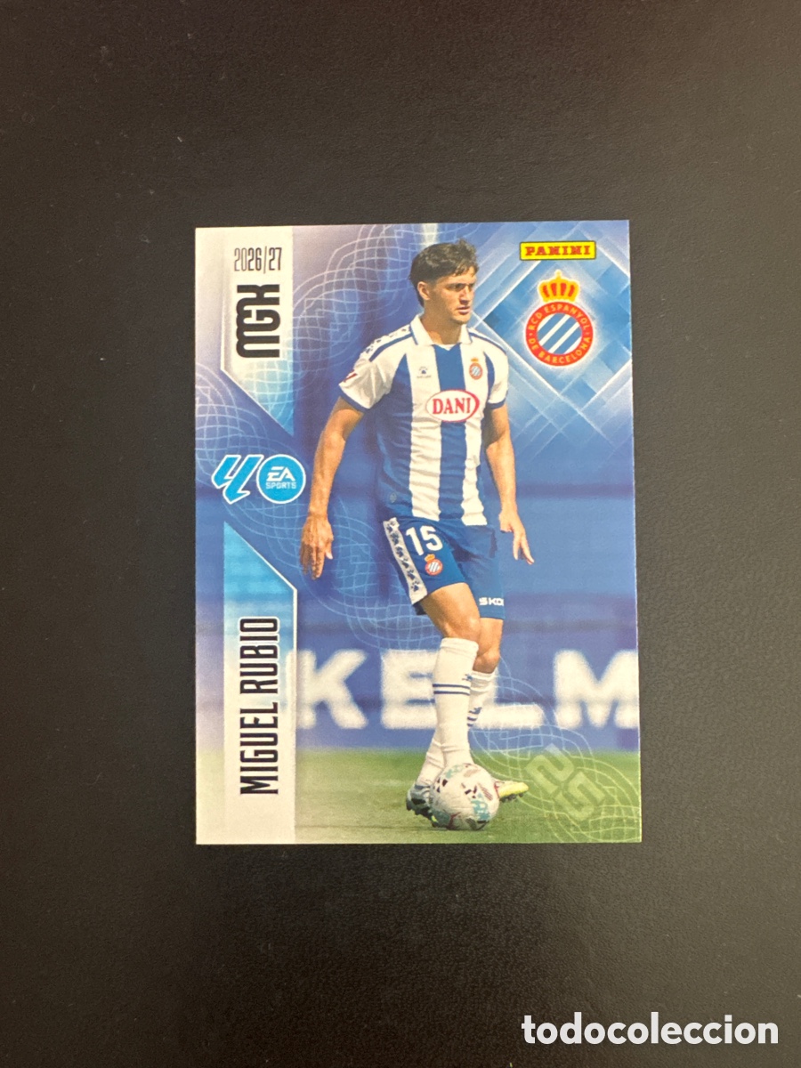 Cromos de f&uacute;tbol: MIGUEL RUBIO ESPA&Ntilde;OL N&Uacute;MERO 170 MEGACRACKS 2026 2027