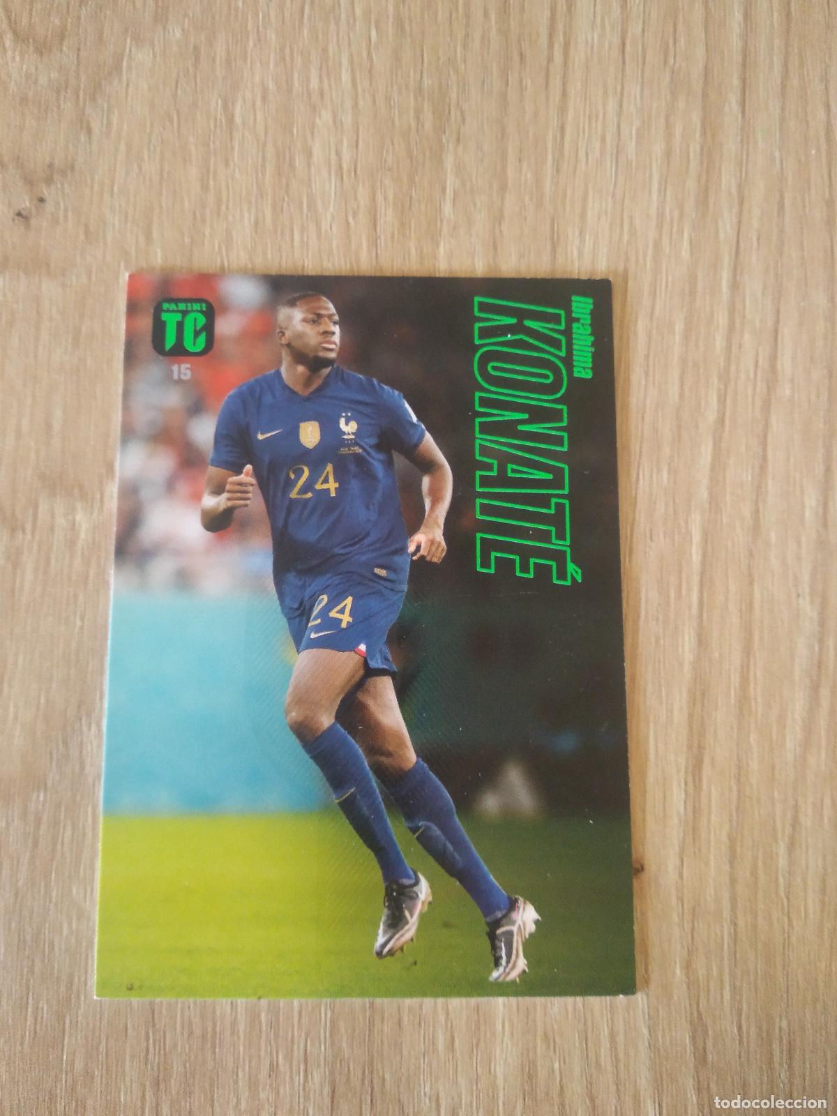 Cromos de f&uacute;tbol: 15 KONATE FRANCIA CROMO TARJETA FUTBOL PANINI TOP CLASS 2023