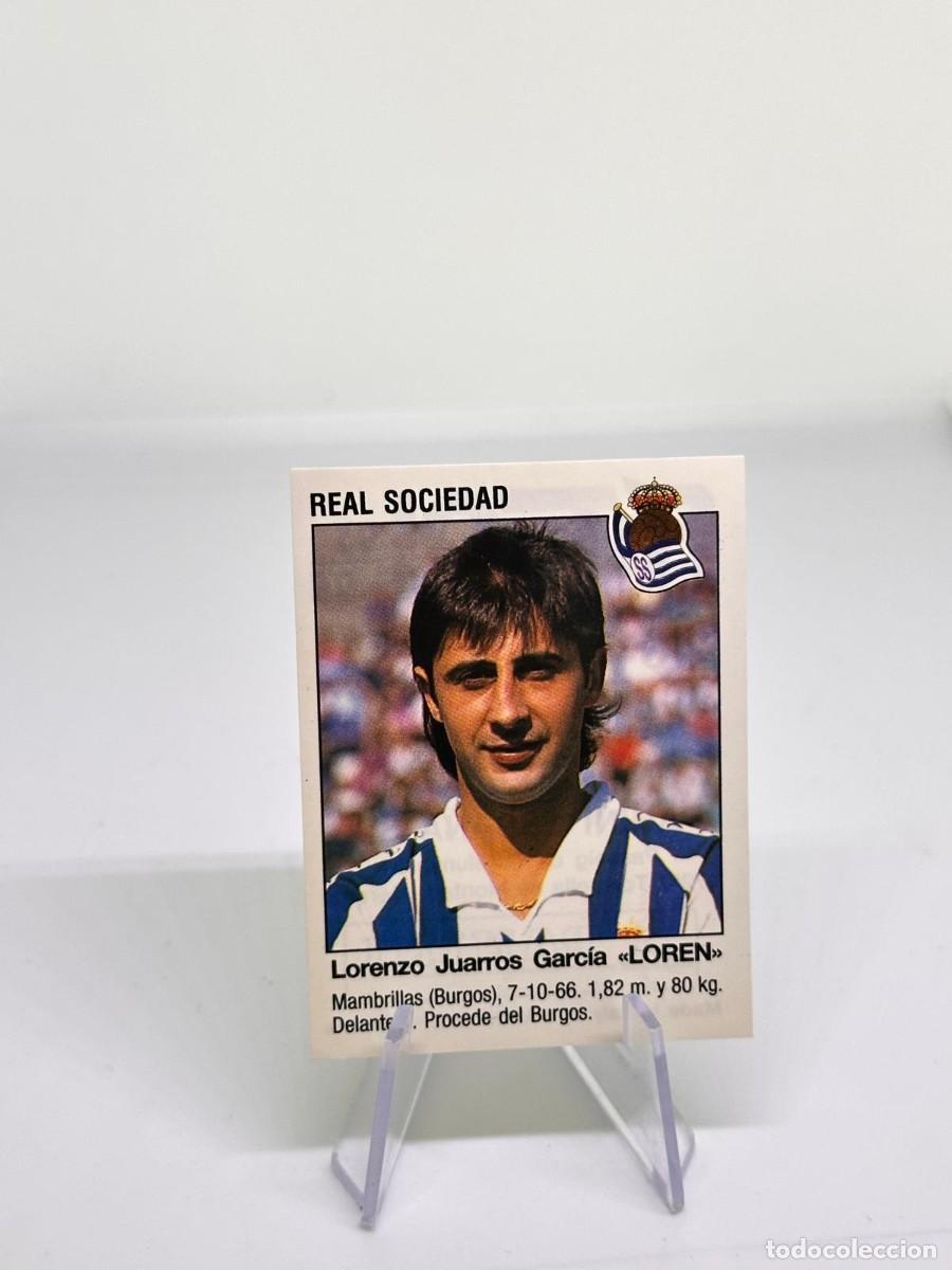 Cromos de f&uacute;tbol: Loren 401 Fichaje Real Sociedad Panini Futbol 93 94 1993 1994 sin pegar